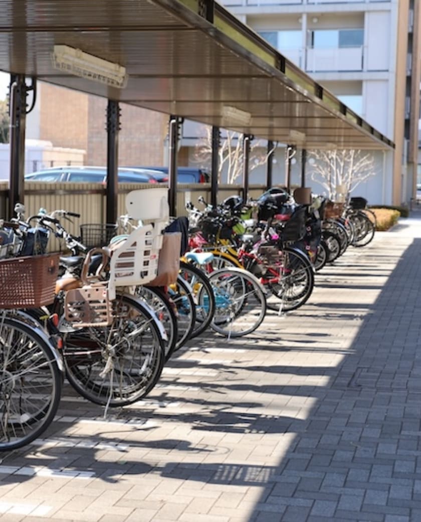自転車駐輪場の様子